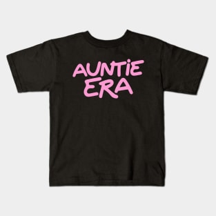 Pink Auntie Era Auntie Gifts New Aunt Cool Kids T-Shirt